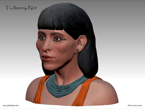 Digital facial reconstruction of Ti Ameny Net